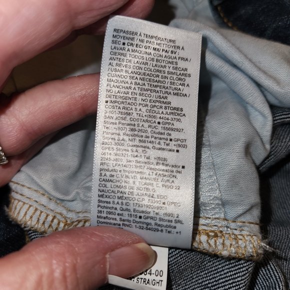 NWT Old Navy Dark Wash High Rise OG Straight Size 10 Tall Secret Smooth Pockets - Picture 10 of 12